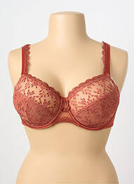 Soutien-gorge légère et transparente haut soutien-gorge emboitant orange SIMONE PERELE femme