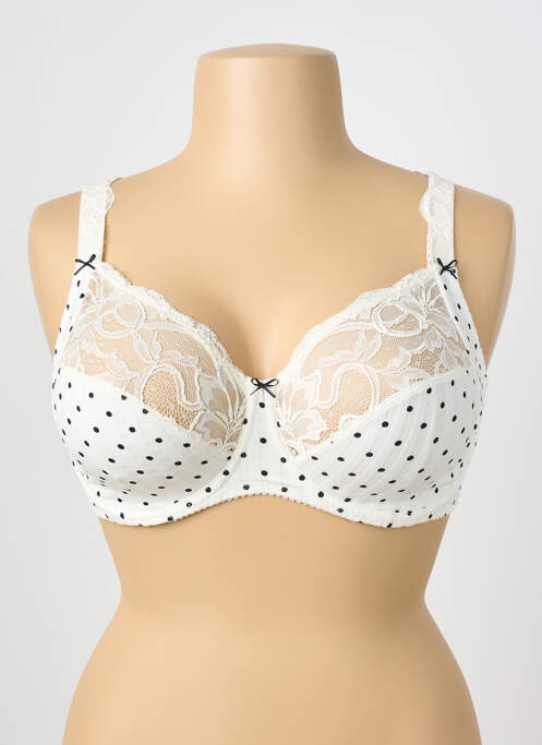 Soutien-gorge légère et transparente haut soutien-gorge emboitant blanc PRIMADONNA femme