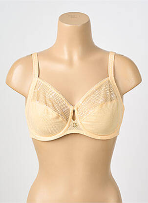 Soutien-gorge broderie haut soutien-gorge emboitant jaune CHANTELLE femme