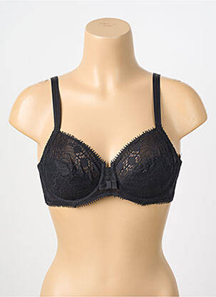 Soutien-gorge tissage dentelle haut soutien-gorge emboitant noir CHANTELLE femme