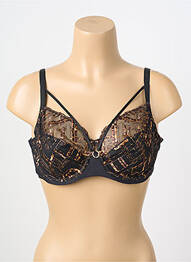Soutien-gorge broderie haut soutien-gorge emboitant noir CHANTELLE femme