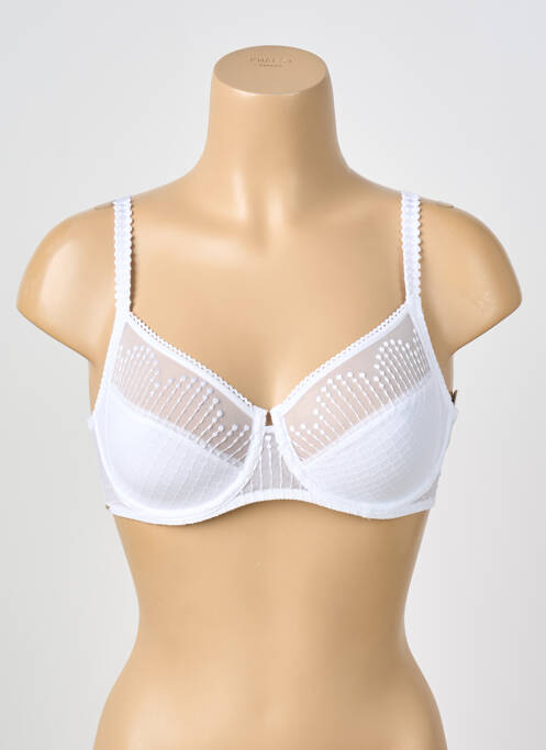 Soutien-gorge légère et transparente haut soutien-gorge emboitant blanc CHANTELLE femme