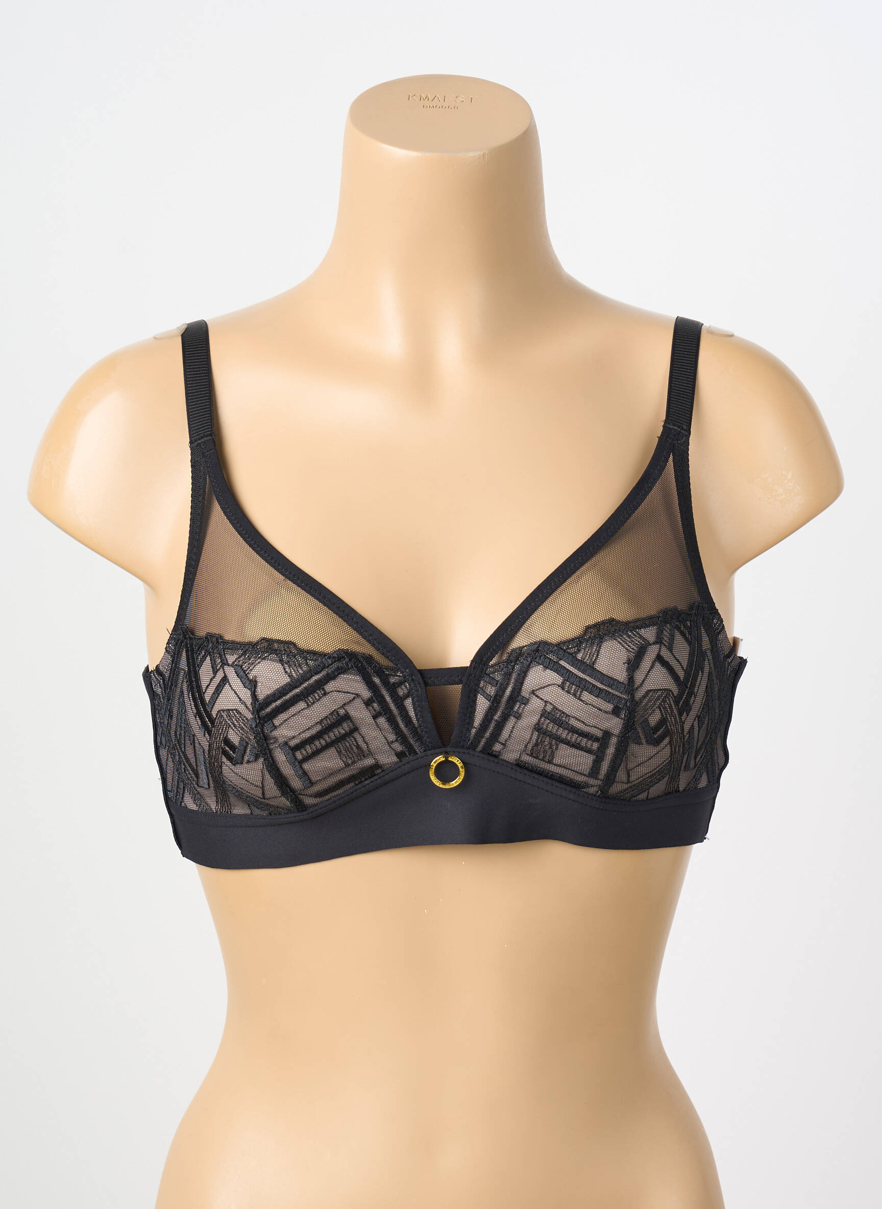 Soutien-gorge sans armature haut soutien-gorge moulé noir CHANTELLE femme