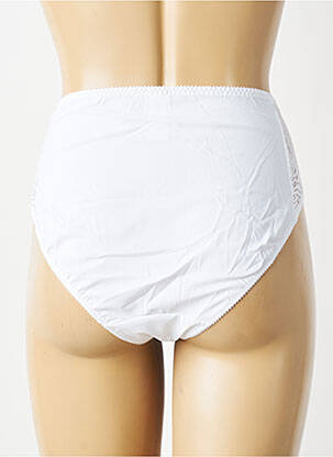 Culotte haute tissage satiné blanc EMPREINTE femme