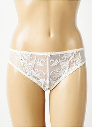 Culotte tissage satiné beige EMPREINTE femme