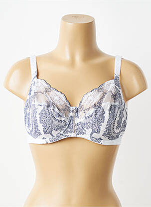 Soutien-gorge broderie haut soutien-gorge emboitant blanc EMPREINTE femme