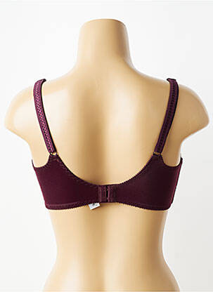 Soutien-gorge effet matière satinée haut soutien-gorge emboitant rouge EMPREINTE femme