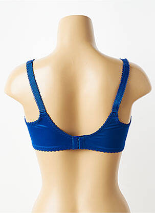 Soutien-gorge effet matière satinée haut soutien-gorge emboitant bleu EMPREINTE femme