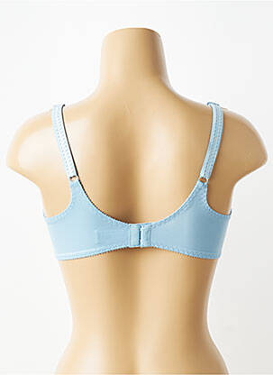 Soutien-gorge effet matière satinée haut soutien-gorge emboitant bleu EMPREINTE femme