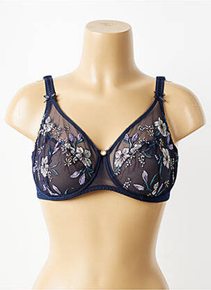 Soutien-gorge légère et transparente haut soutien-gorge emboitant bleu EMPREINTE femme