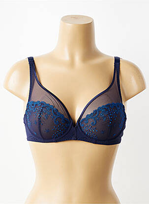 Soutien-gorge légère et transparente haut soutien-gorge emboitant bleu SIMONE PERELE femme