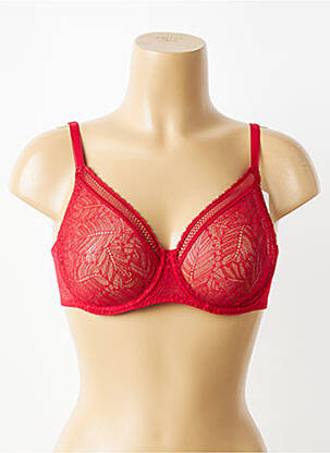 Soutien-gorge bretelle multi position haut soutien-gorge emboitant rouge SIMONE PERELE femme