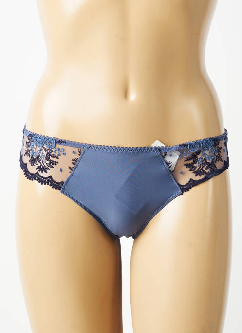 Culotte tissage satiné bleu SIMONE PERELE femme