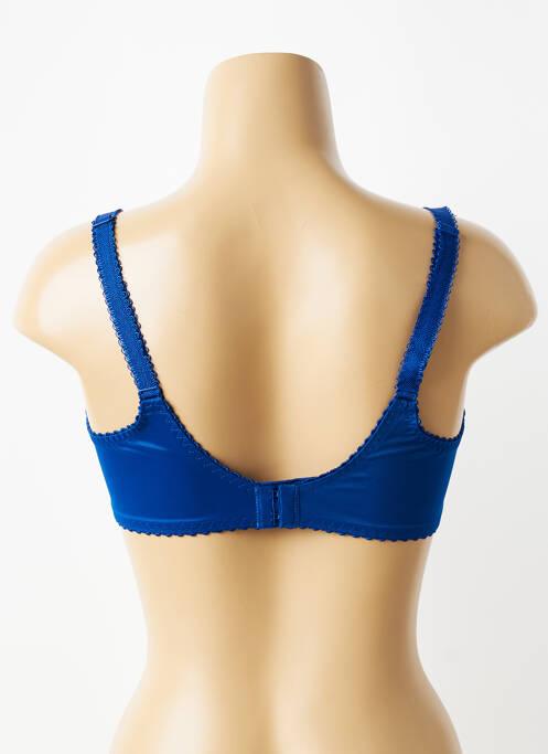 Soutien-gorge effet matière satinée haut soutien-gorge emboitant bleu EMPREINTE femme