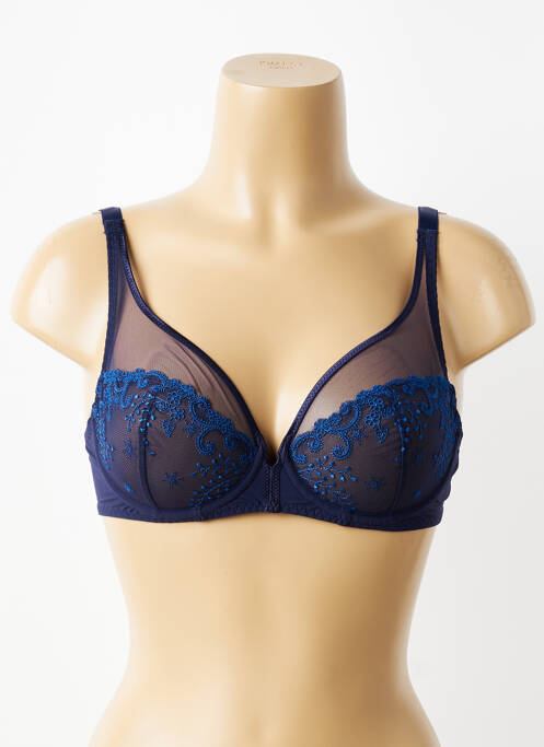 Soutien-gorge légère et transparente haut soutien-gorge emboitant bleu SIMONE PERELE femme