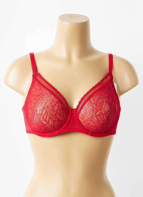 Soutien-gorge bretelle multi position haut soutien-gorge emboitant rouge SIMONE PERELE femme