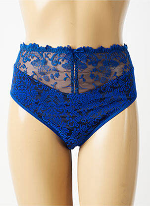 Culotte haute légère et transparente bleu EMPREINTE femme