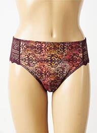 Culotte effet matière satinée rouge EMPREINTE femme