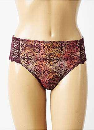 Culotte effet matière satinée rouge EMPREINTE femme