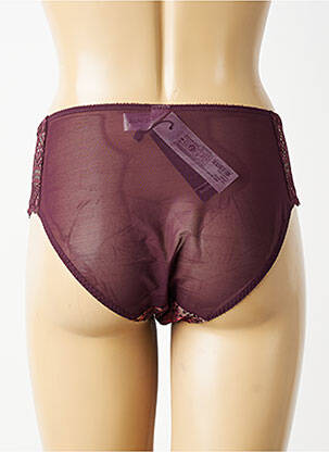 Culotte effet matière satinée rouge EMPREINTE femme