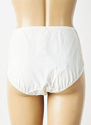 Culotte haute tissage satiné beige EMPREINTE femme