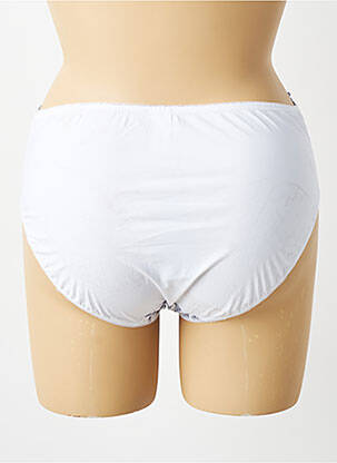 Culotte haute tissage satiné blanc EMPREINTE femme