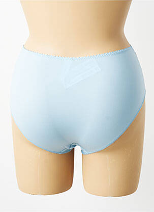 Culotte haute tissage satiné bleu EMPREINTE femme