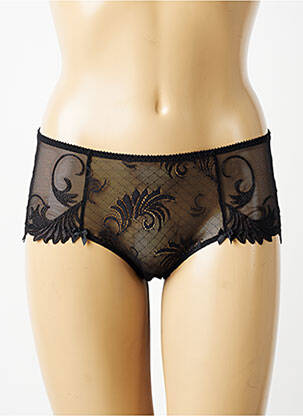 Shorty effet matière satinée noir EMPREINTE femme