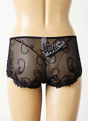 Shorty effet matière satinée noir EMPREINTE femme