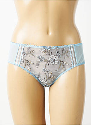 Culotte effet matière satinée bleu EMPREINTE femme