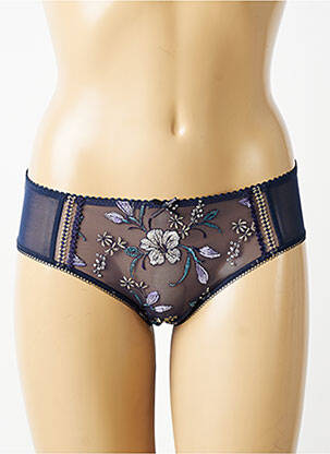 Culotte effet matière satinée bleu EMPREINTE femme