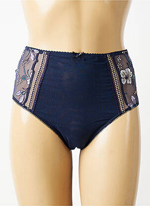 Culotte haute stretch bleu EMPREINTE femme