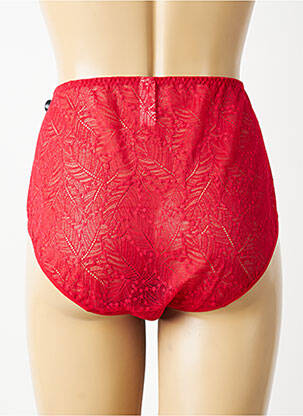 Culotte haute effet matière satinée rouge SIMONE PERELE femme