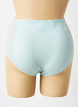 Culotte haute effet matière satinée vert EMPREINTE femme