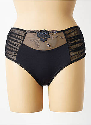 Culotte effet matière satinée noir EMPREINTE femme
