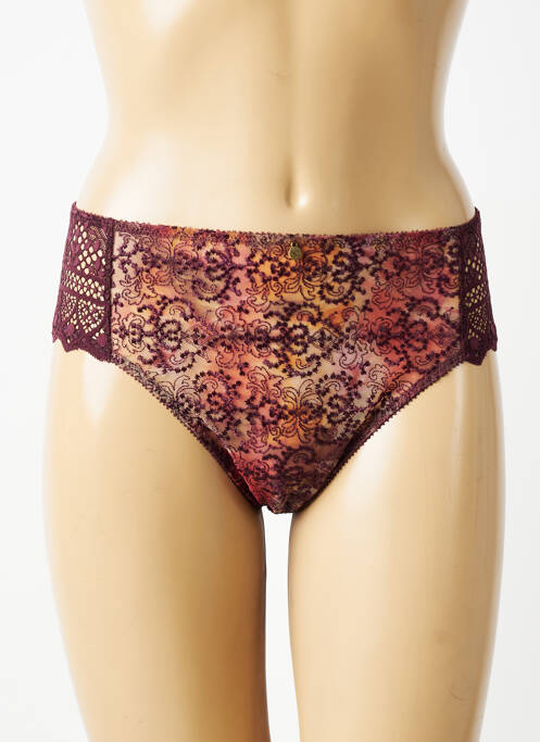 Culotte effet matière satinée rouge EMPREINTE femme