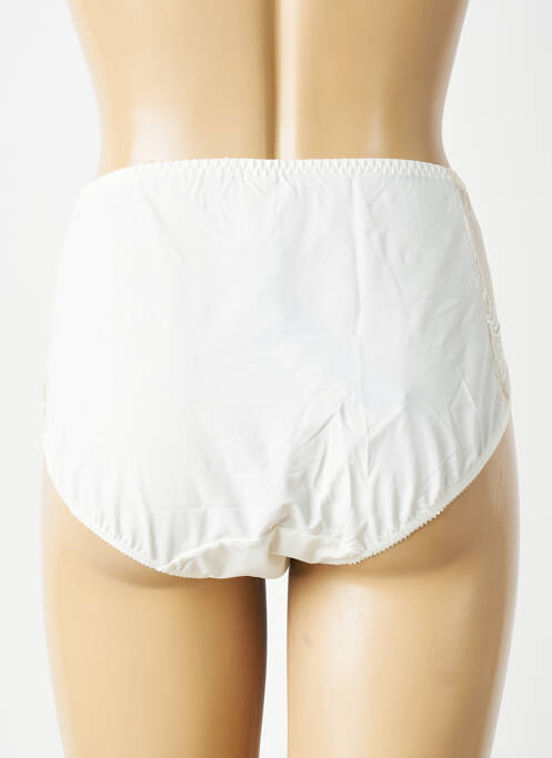 Culotte haute tissage satiné beige EMPREINTE femme