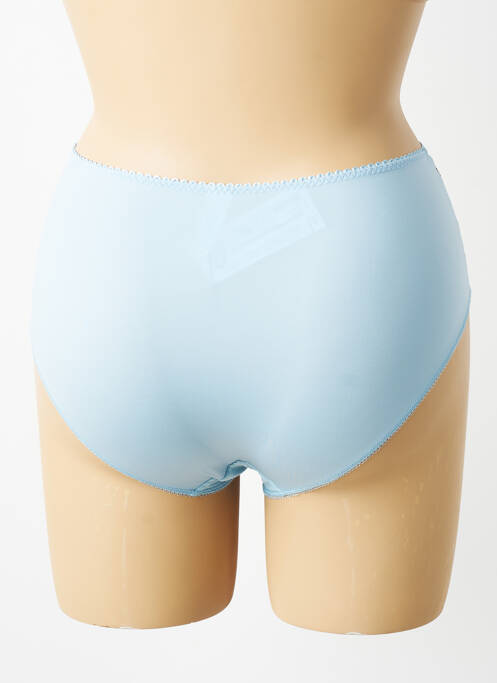 Culotte haute tissage satiné bleu EMPREINTE femme