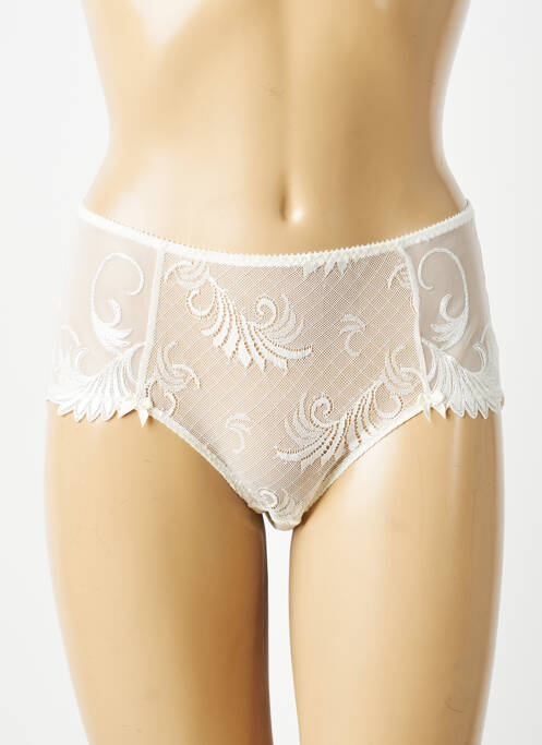 Culotte effet matière satinée beige EMPREINTE femme