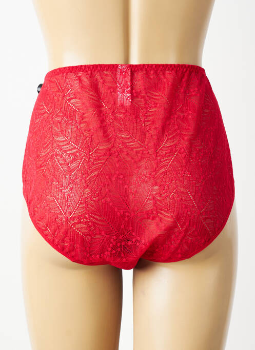 Culotte haute effet matière satinée rouge SIMONE PERELE femme