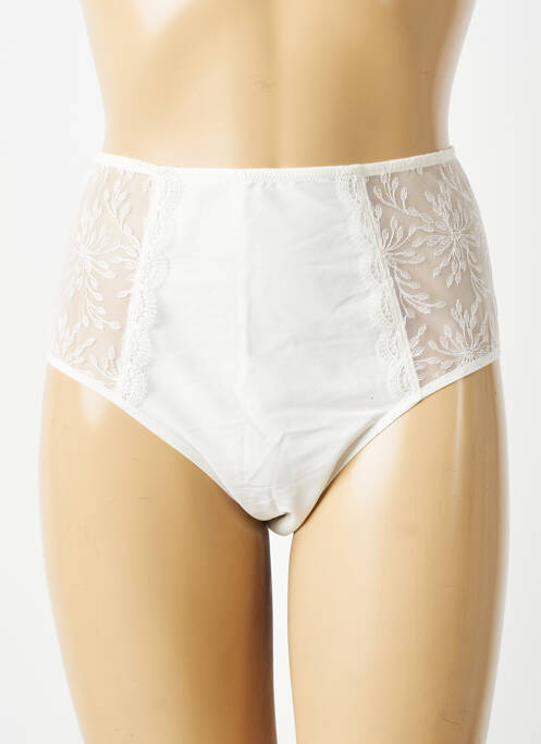 Culotte haute tissage satiné beige SIMONE PERELE femme