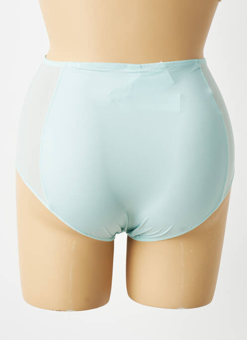 Culotte haute effet matière satinée vert EMPREINTE femme