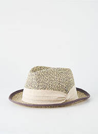 Chapeau forme chapeau paille beige FLECHET homme