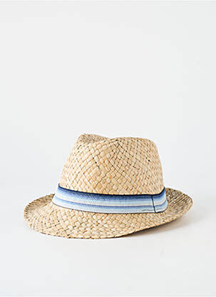 Chapeau imprimé rayures bleu MTM homme