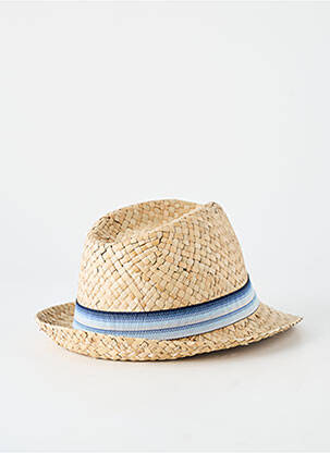 Chapeau imprimé rayures bleu MTM homme