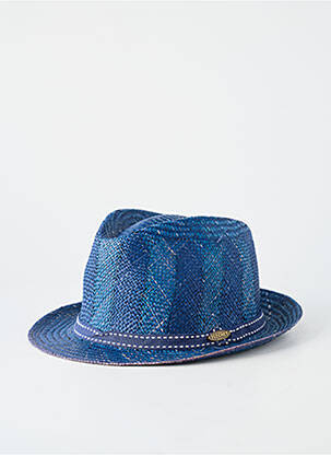 Chapeau forme chapeau paille bleu FLECHET homme