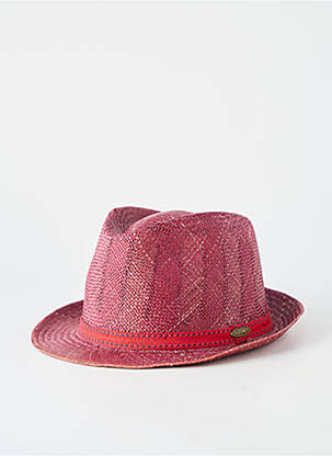Chapeau forme chapeau paille violet FLECHET homme