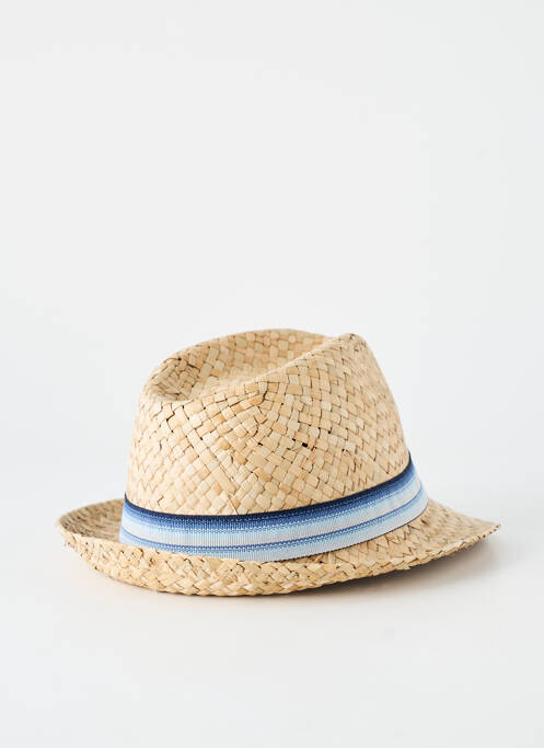 Chapeau imprimé rayures bleu MTM homme