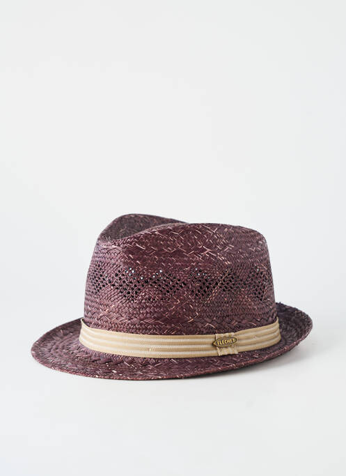 Chapeau forme chapeau paille violet FLECHET homme