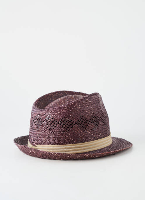 Chapeau forme chapeau paille violet FLECHET homme
